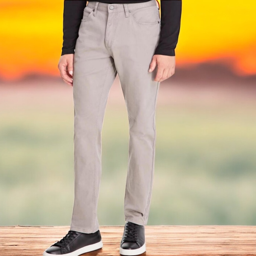Alfani Pants 40x30‎ Five-Pocket Straight-Fit Twill Pants